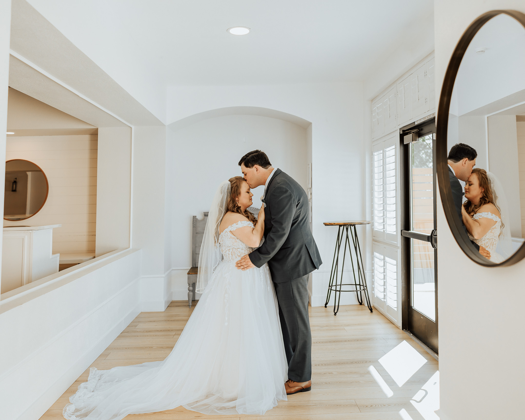 bride and groom portrait