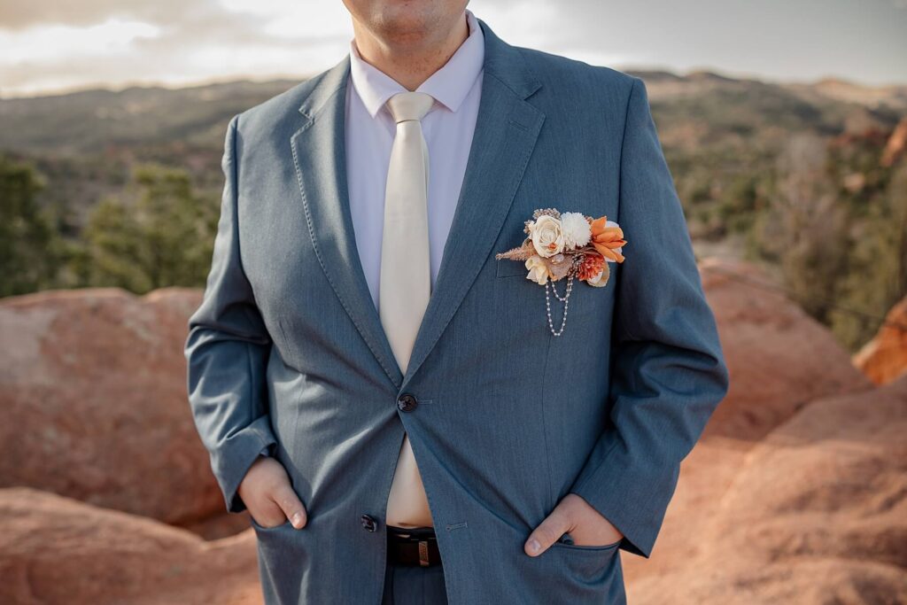 groom details shot