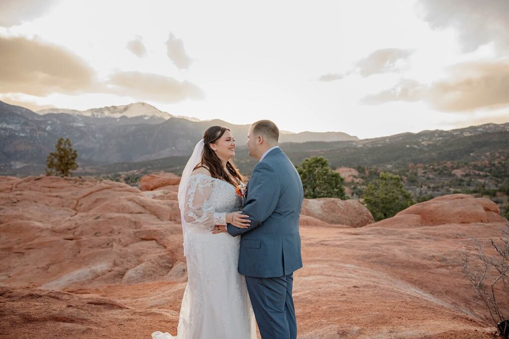 bride and groom elopement 